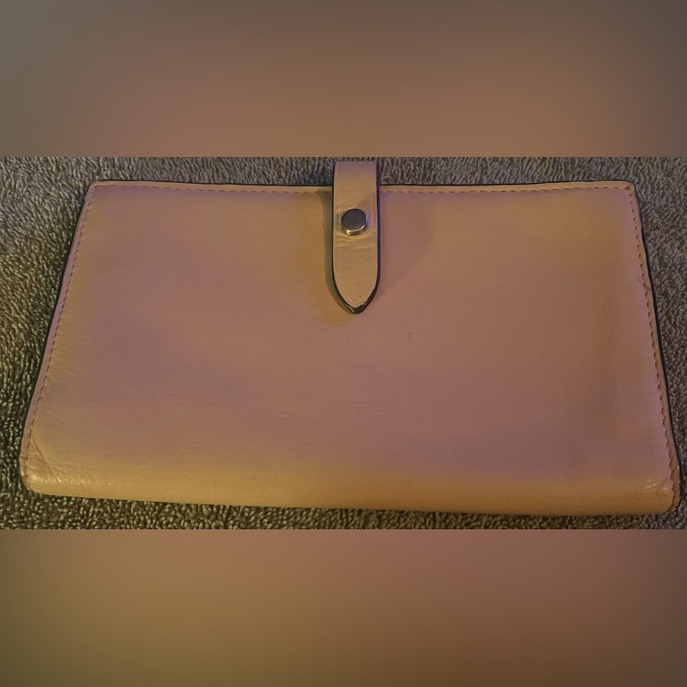 Genuine Leather Pink Wallet